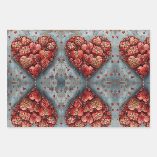 Wrapping Paper Flat Sheet Set of 3 (Voorkant 3)