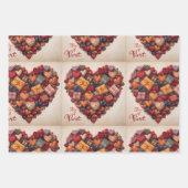 Wrapping Paper Flat Sheet Set of 3 (Voorkant)