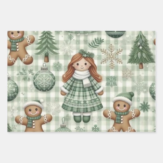 Wrapping Paper Flat Sheet Set of 3 (Voorkant 2)