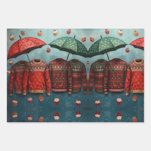 Wrapping Paper Flat Sheet Set of 3 (Voorkant 2)