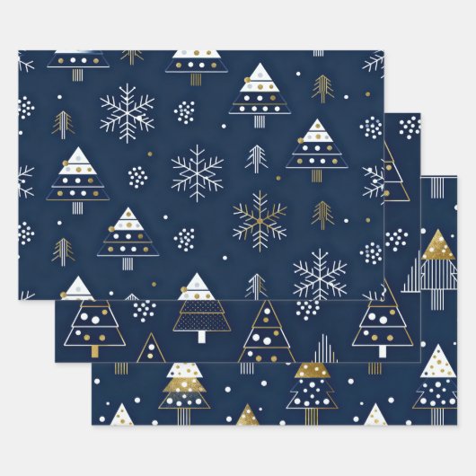 Wrapping Paper Flat Sheet Set of 3 (Set)