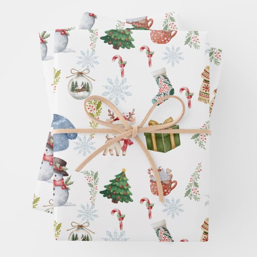 Wrapping Paper Flat Sheet Set of 3 (In situ)