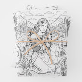 Wrapping Paper Flat Sheet Set of 3 (In situ)