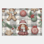 Wrapping Paper Flat Sheet Set of 3 (Voorkant 3)