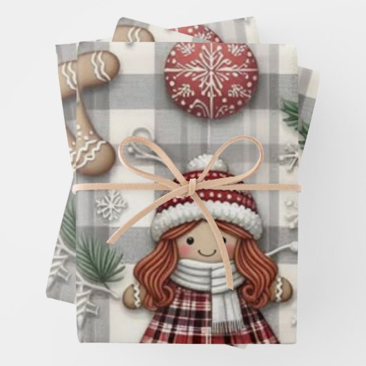 Wrapping Paper Flat Sheet Set of 3 (In situ)