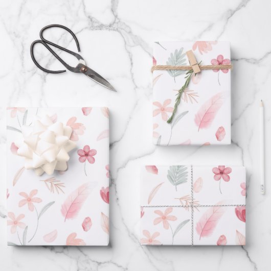 Wrapping Paper - Floral Wrapping Paper (Voorkant)