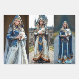 Wrapping paper France meets Asia & Butterflies