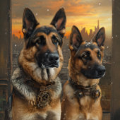 Wrapping paper German Sheppard Lovers — Decoupage