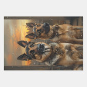 Wrapping paper German Sheppard Lovers — Decoupage (Voorkant 2)