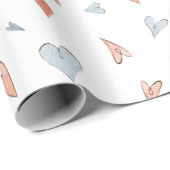 Wrapping Paper - Hearts Pattern Cadeaupapier (Rol Hoek)