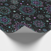 Wrapping Paper - "Holographic Snowflakes" Cadeaupapier (Hoek)