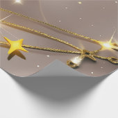 Wrapping Paper – Luxury Topaz Yellow Celestial Cadeaupapier (Hoek)