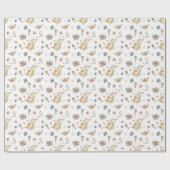 Wrapping Paper - Rabbits Pattern Cadeaupapier (Vlak)