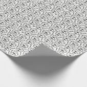 Wrapping paper roll with english bulldog pattern cadeaupapier (Hoek)