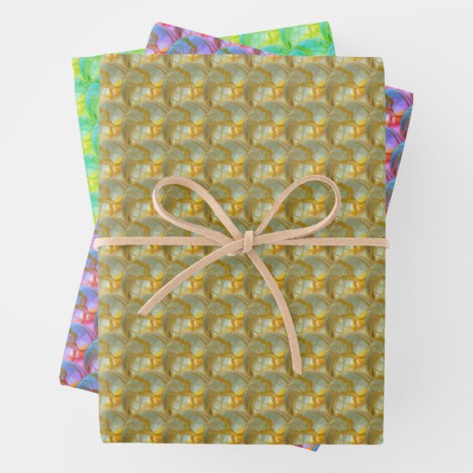 Wrapping Paper Set - Jumbled Marbles (In situ)