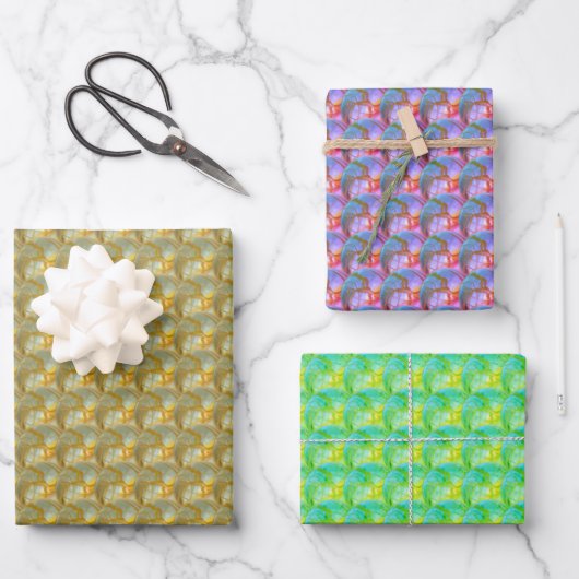 Wrapping Paper Set - Jumbled Marbles (Voorkant)