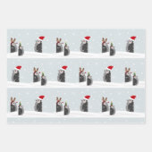 Wrapping paper set with holiday penguins (Voorkant 2)
