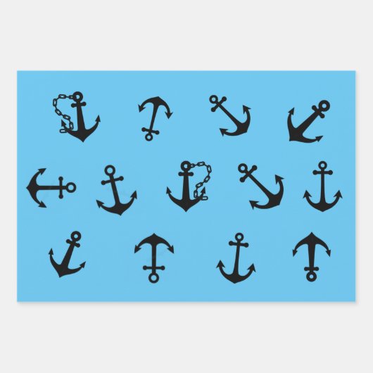  Wrapping Paper Sheets Anchor (Voorkant)