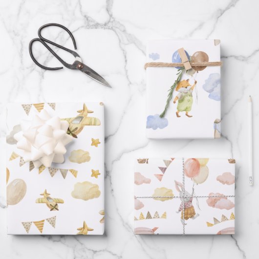 Wrapping Paper Sheets - Baby And Children Patterns (Voorkant)