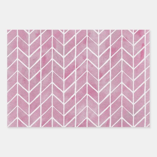 Wrapping Paper Sheets - Pink Pattern (Voorkant)