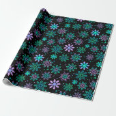 Wrapping paper "Snowflakes" Cadeaupapier (Uitgerold)