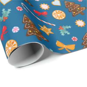 Wrapping Paper voor het nieuwe jaar. Cadeaupapier