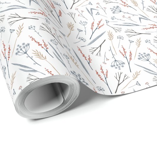 Wrapping Paper - Winter Pattern Cadeaupapier (Rol Hoek)
