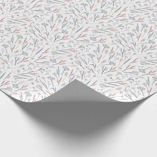 Wrapping Paper - Winter Pattern Cadeaupapier (Hoek)
