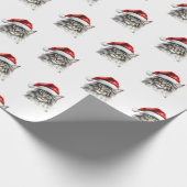 Wrapping Papers - Feestelijke Maine Coon met Kerst Cadeaupapier (Hoek)