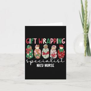 Wrapping Specialist Nicu Nurse Kerst Nicu Nurs Kaart