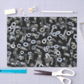 Wrapping Weefsel - Noten en bouten Tissuepapier (Craft)