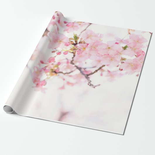 WRAPPINGSPAPIER: CHERRY BLOSSOMS CADEAUPAPIER (Uitgerold)