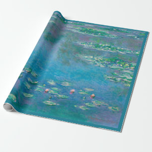 WRAPPINGSPAPIER : CLAUDE MONET : WATERLEVENS CADEAUPAPIER