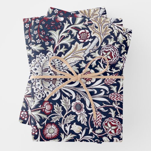 WRAPPINGSPAPIER : WILLIAM MORRIS : TRENT INPAKPAPIER VEL (In situ)