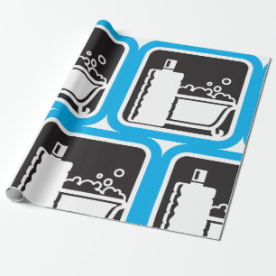 Wrapppapier met balkpictogram cadeaupapier