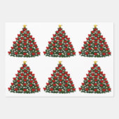 Wrapppapier voor kerstevaluatie inpakpapier vel (Voorkant)