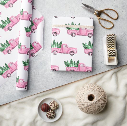 Wrapppapier voor rotatiepersen met kerstbomen voor cadeaupapier (Crafts)