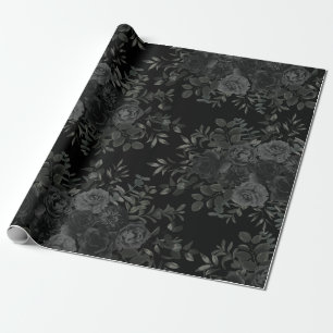 Wrapppapier voor witte en zwarte Rozen Cadeaupapier