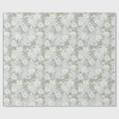 Wrapppapier voor witte rozen cadeaupapier (Vlak)