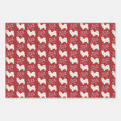 Wrapppapier Witte Tibetaanse Spanjaarden Inpakpapier Vel (Voorkant 3)