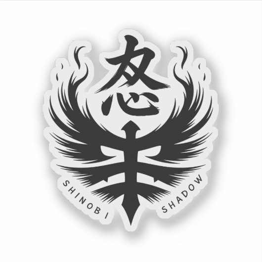 Wrath Emblem Ninja Crest Sticker (Voorkant)