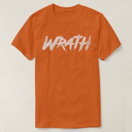 Wrath  Typografie T-shirt (Design voorkant)