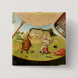 Wrath Vierkante Button 5,1 Cm