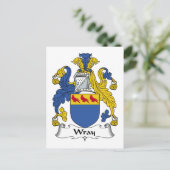 Wray Family Crest Briefkaart (Staand voorkant)