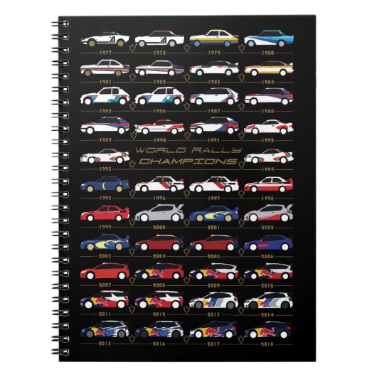 WRC Champions Notitieboek (Voorkant)