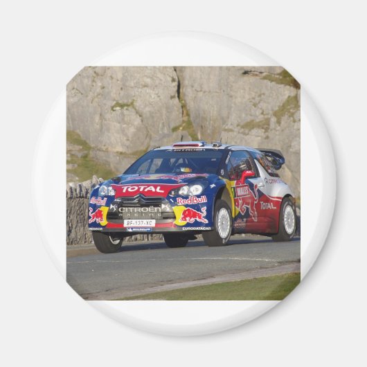 WRC Rally Car Hoesje Magneet (Voorkant)