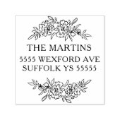 Wreate botanisch adres zelfinktende stempel (Design)