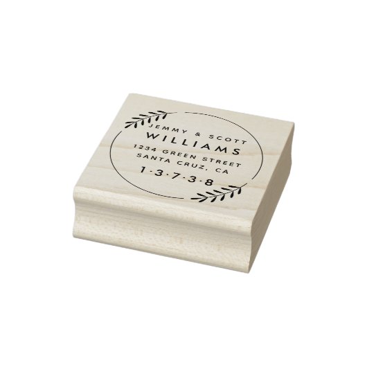 Wreate gehuwde paarse rubberen stempel (Stempel)