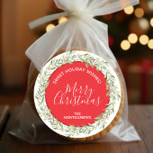 Wreate kersthomemade Holiday Baking Ronde Sticker