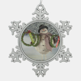 Wreaten voor verkoop tin sneeuwvlok ornament